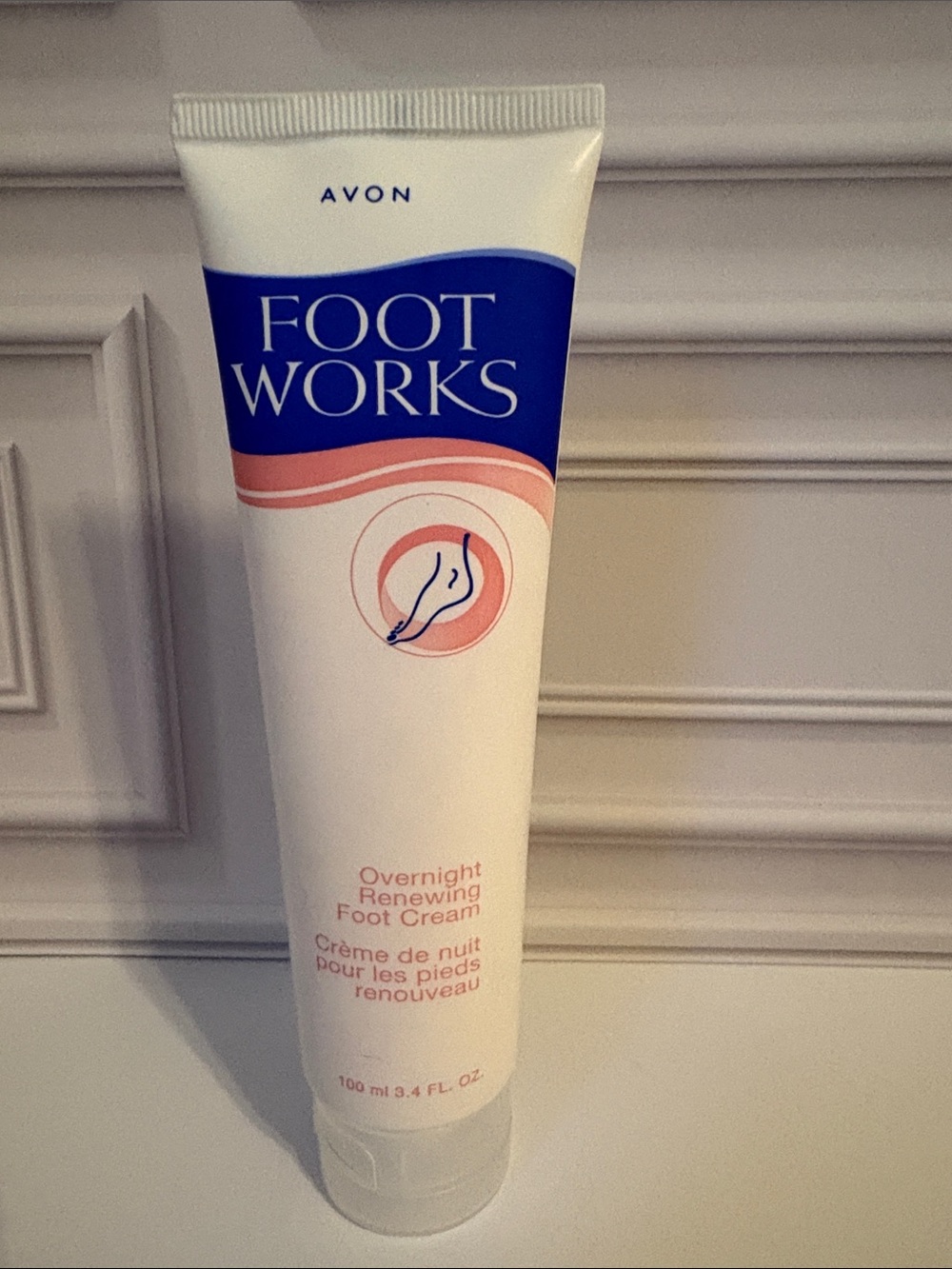 New Avon Foot Works Overnight Renewing Foot Cream 3.4 oz